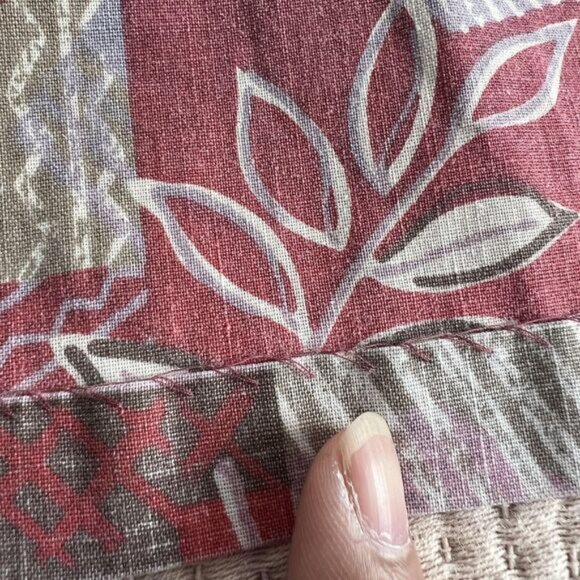 Vintage Reyn Spooner Shirt Mens Medium Hawaiian Leaf Print Aloha 90s Geometric - Picture 10 of 11